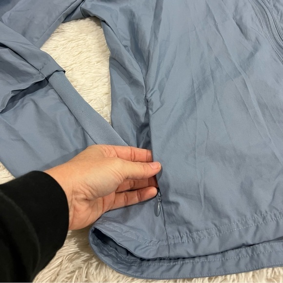 Adidas Running climalite Long Sleeve Zip Jacket Gray Blue Size Large - Picture 6 of 12